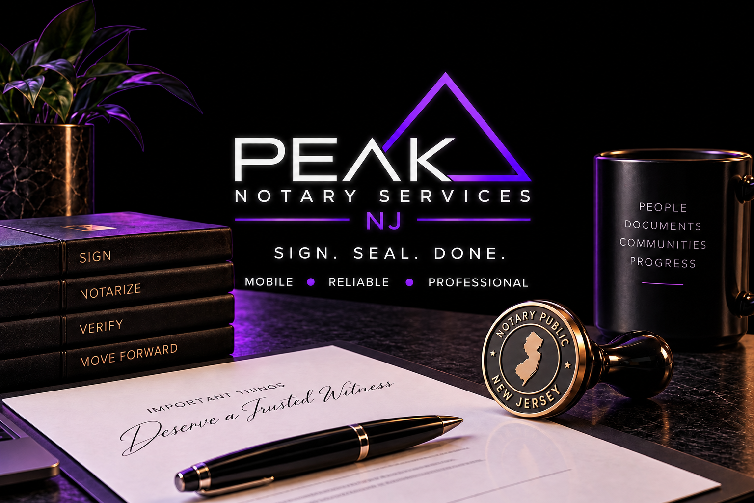 Professional mobile notary